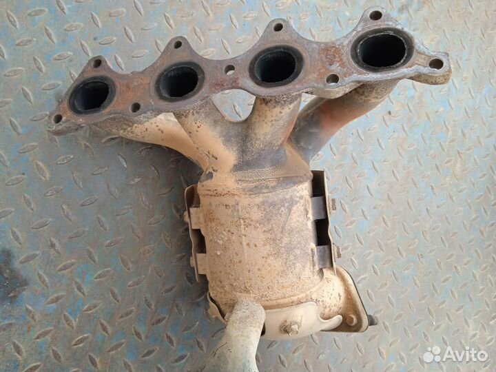 Вып. коллектор / Катализатор - Hyundai Solaris 1