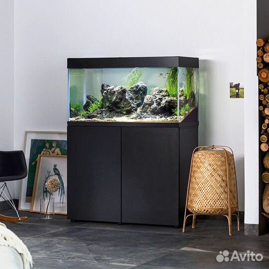 Аквариум с тумбой Aquael 200 л. чёрный