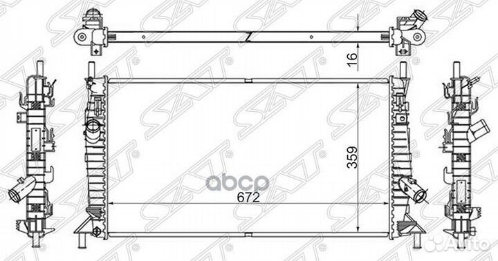 Радиатор Ford Focus 04-11 / Mazda 3 03-09 / Axela