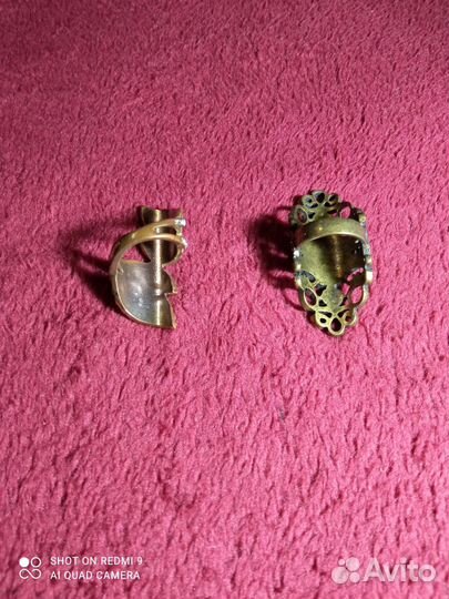 Кольцо крупное бижутерия