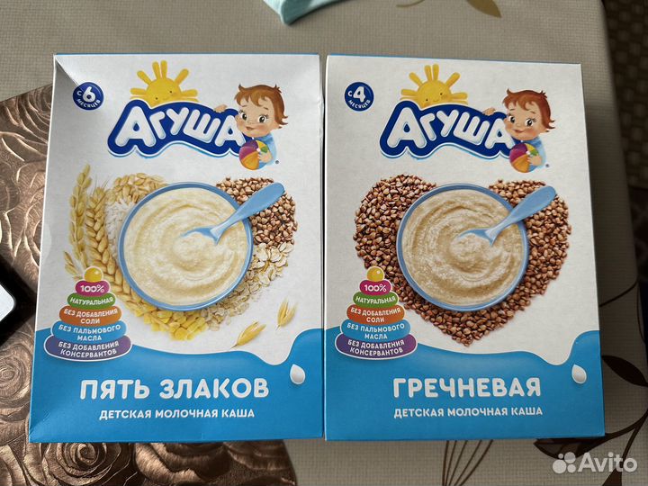 Детское питание Агуша (пюре, смесь, каша)