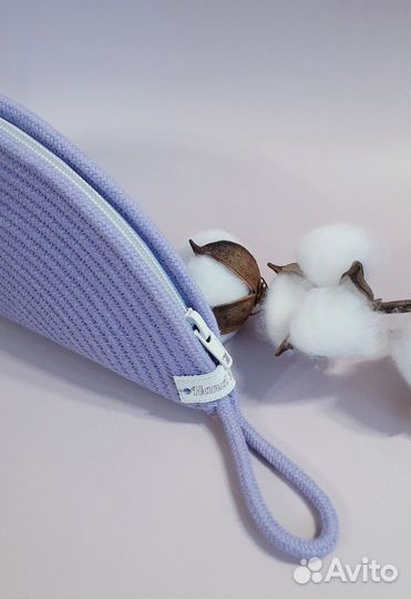 Косметичка из хлопкового шнура