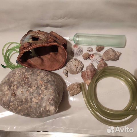 Грунт и декор для аквариума, очиститель грунта