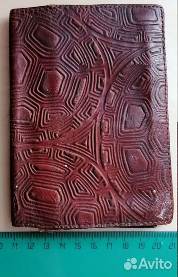 Кошелек мужской кожаный, СССР, винтаж 1980х