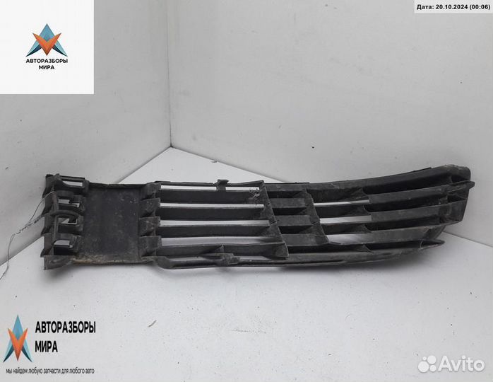 Заглушка (решетка) в бампер Volkswagen Passat