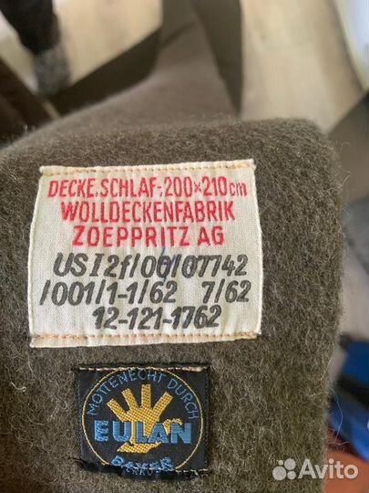 Одеяло шерстяное немецкое новое