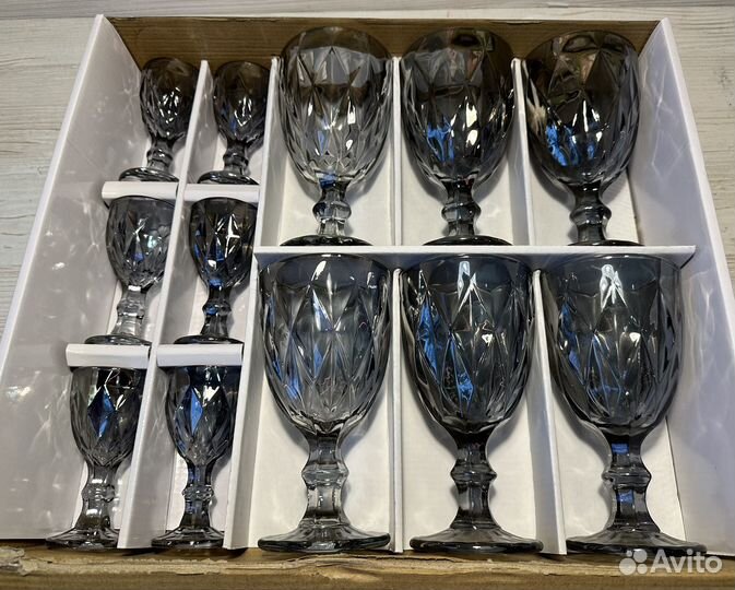Подарочный набор бокалов с рюмками