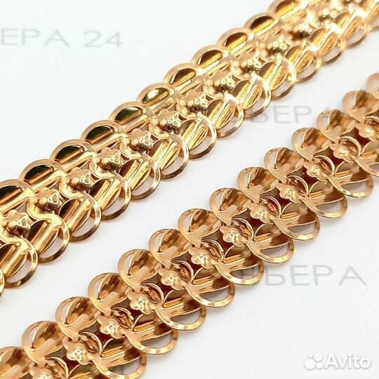 Золотое колье 55 см 585 пробы 18.75 грамм