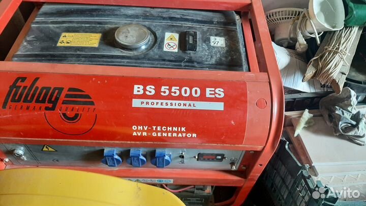 Продам бензиновый генератор 5.5квт Fubog BS5500ES