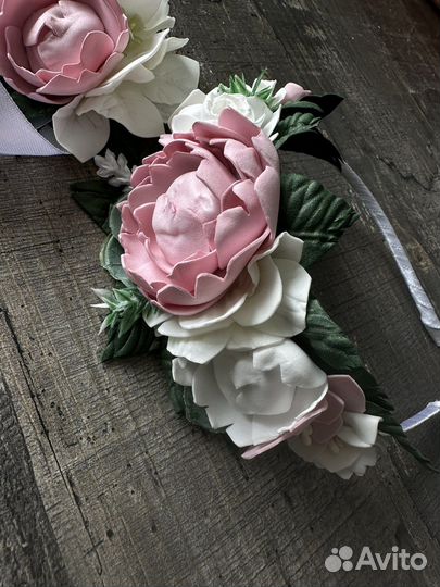 Ободок с цветами