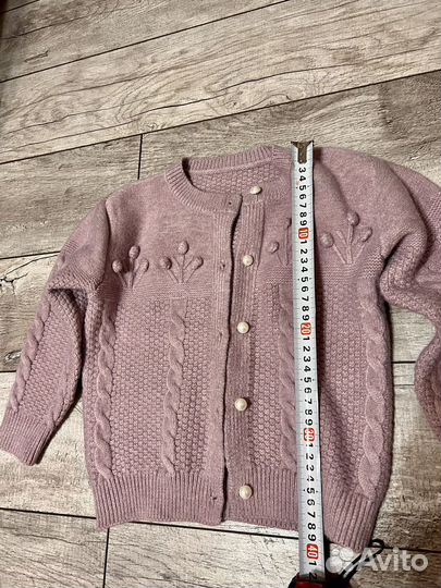 Кардиган для девочки 5-6 лет кофта размер 110-116