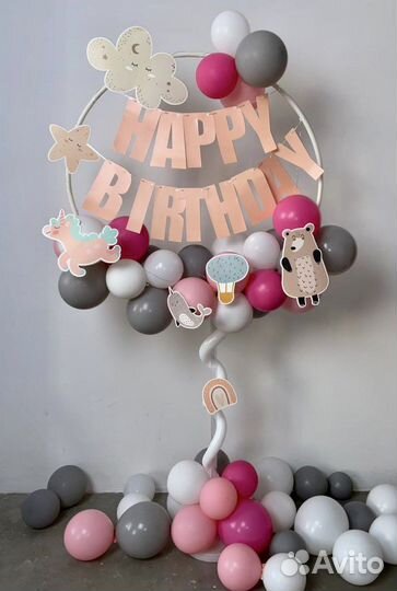 Воздушные шары фотозона на день рождения