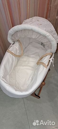 Детская люлька колыбель плетеная
