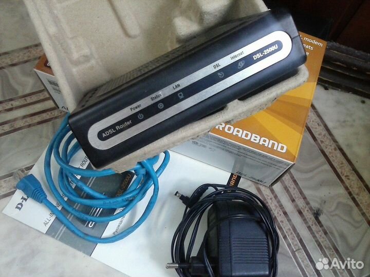 Модем DSL-2500U adsl2+ Etherhet Router