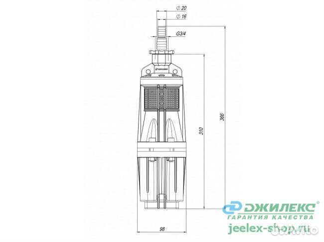 Вибрационный насос Джилекс Качан 20/60-16м