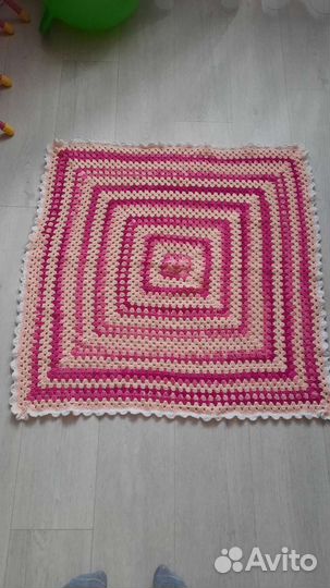 Плед детский вязаный ручная работа