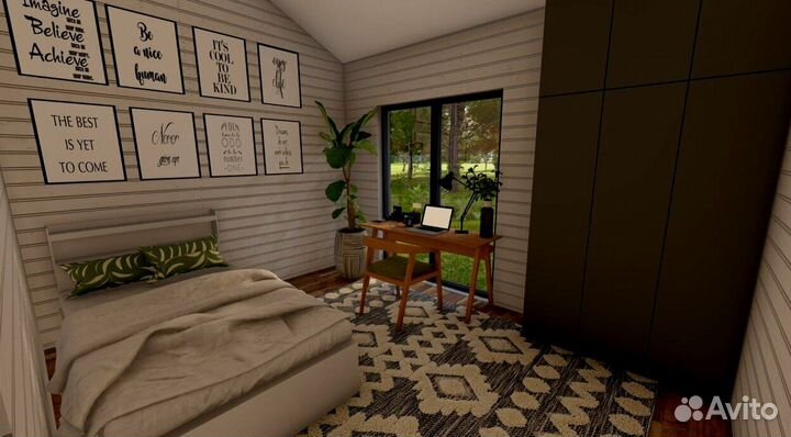 Каркасный дом 60 кв.м. под ключ