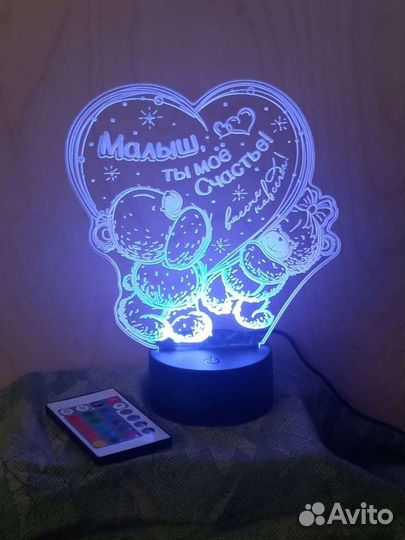 3D светильник-ночник