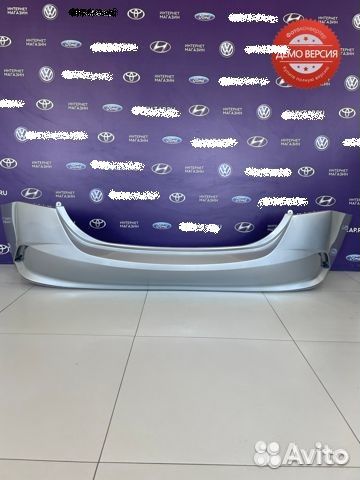 Бампер задний hyundai solaris 2020 серебристый