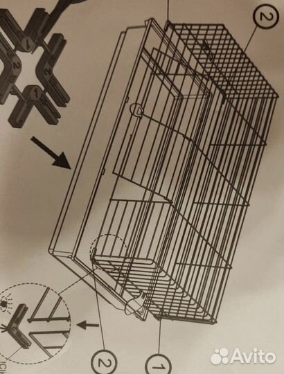 Клетка для кролика или морской свинки,новая