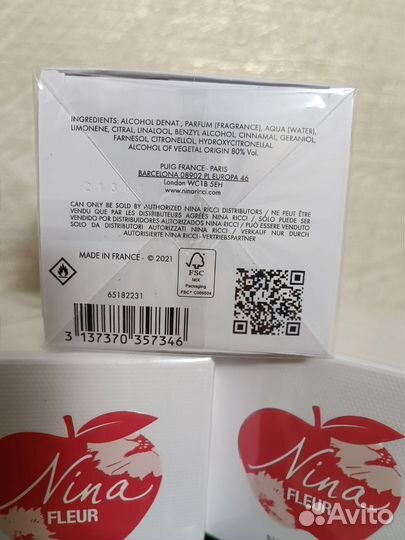 Туалетная вода nina ricci Fleur 30 мл