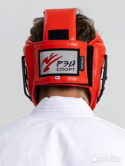 Шлем с маской арб Титан-2, нат.кожа/иск.замша