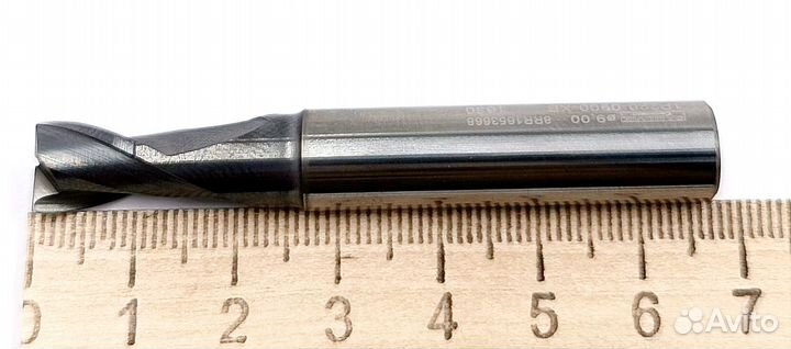 Фреза концевая d9,0 z2 твердосплавная с покрытие