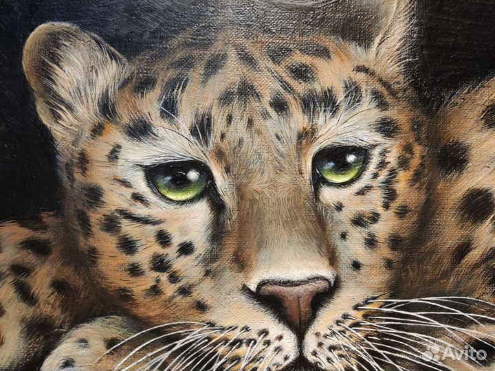 Картина леопард