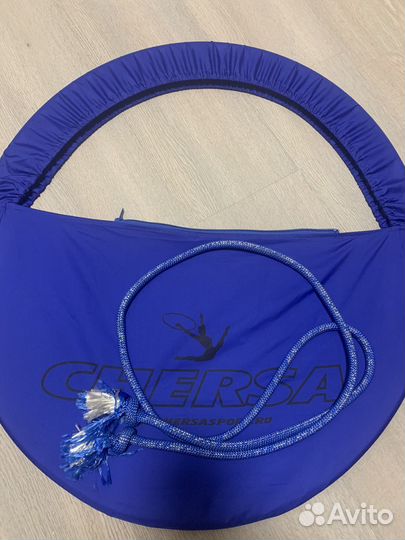 Обруч и мяч для гимнастики в удобном чехле