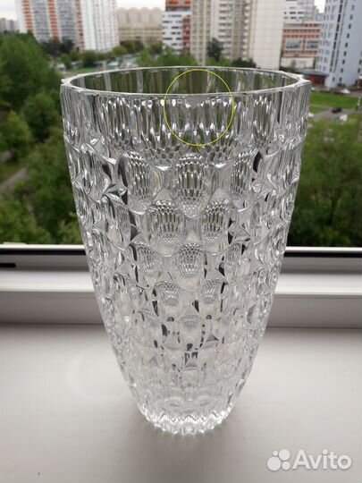 Ваза богемское стекло Чехословакия Jiri Rapasek