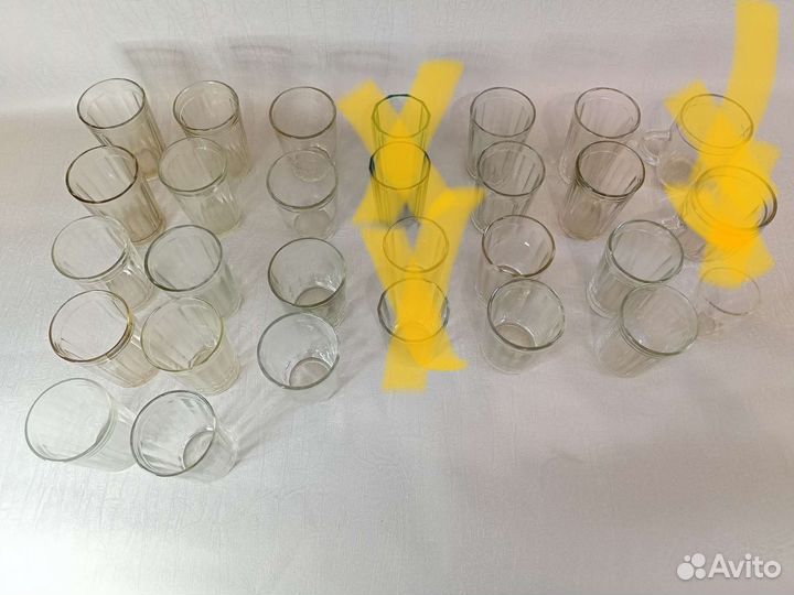 Граненные стаканы. Антиквариат