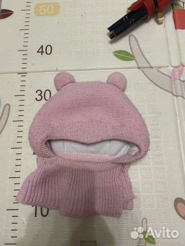 Комплект шапка и варежки