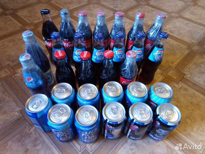 Коллекция Кока-Колы и Пепси целые, не вскрытые