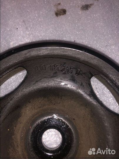 Шкив коленвала 03D105255D Фольксваген поло седан