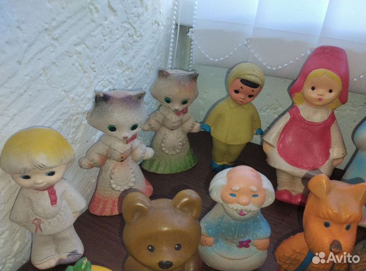 Винтаж, игрушки СССР, резиновые