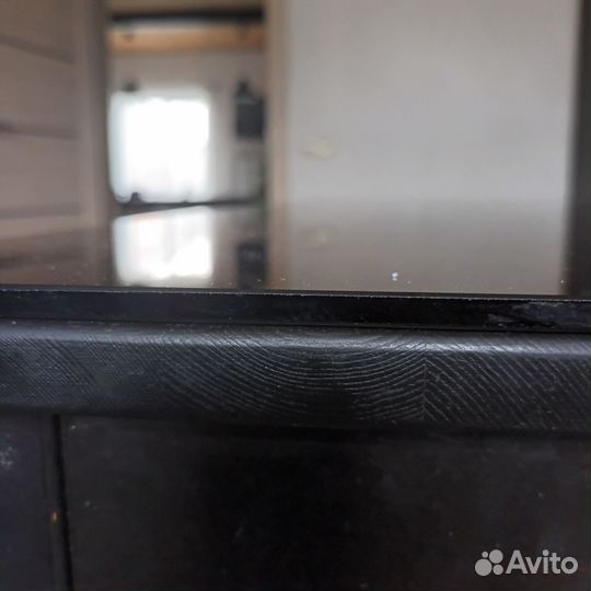 Икеа стол дерево со стеклом
