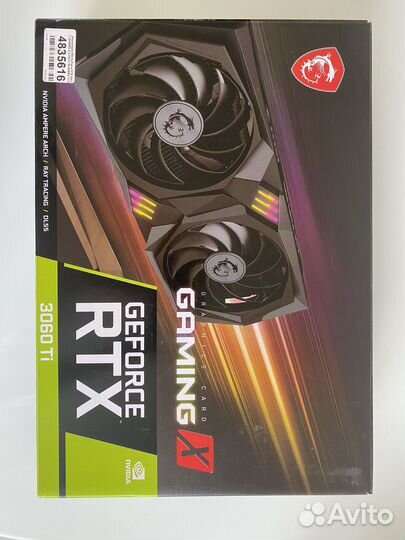Видеокарта MSI GeForce RTX 3060 ti Gaming X