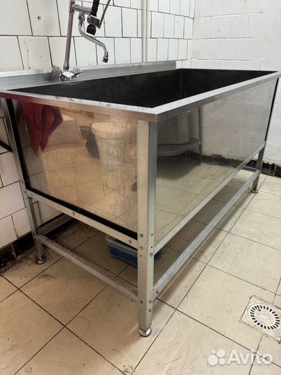 Ванна котломоечная односекционная 1550x800x860