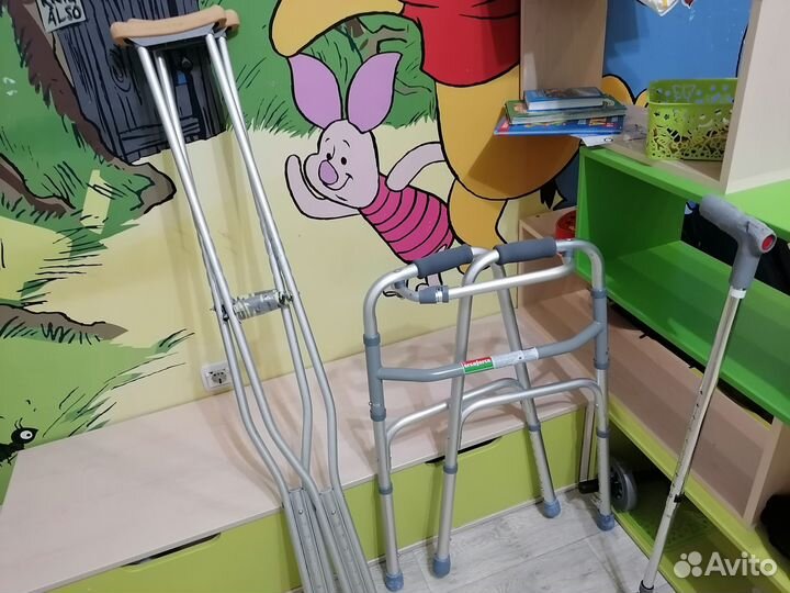Ходунки костыли, коляска инвалидная новая в уп