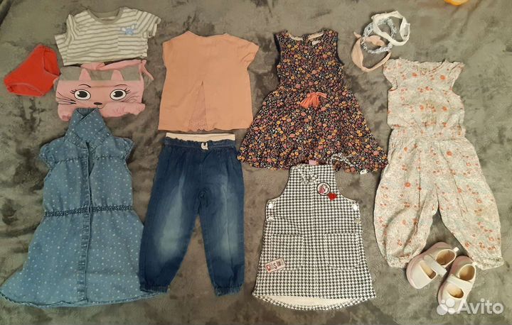 Пакет вещей для девочки 2 года
