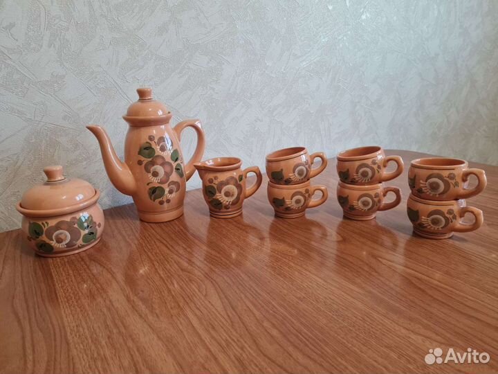 Чайный сервиз СССР глинянный