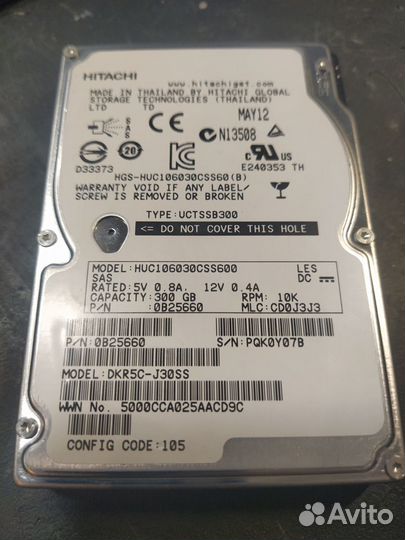 Жесткий диск SAS 600 gb 10k 2.5 hgst hitachi