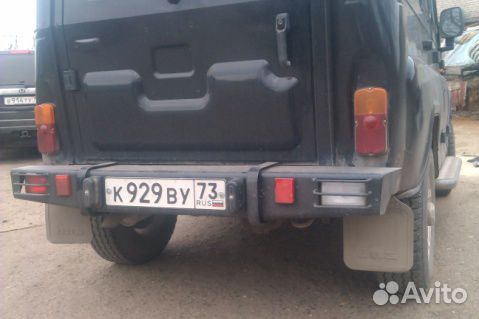 Силовой бампер УАЗ Хантер 469 задний 