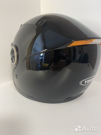 Мотошлем открытый новый чёрный