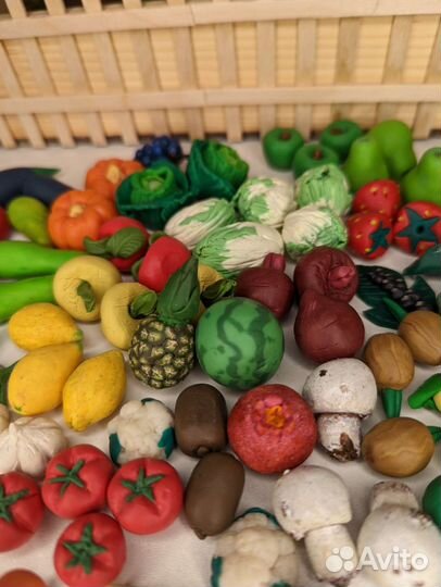 Овощи из полимерной глины