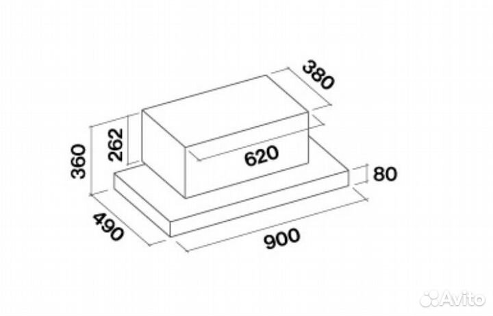 Вытяжка falmec libra 90 IX (600) ECP clrn90.E0P6#zzzi461F