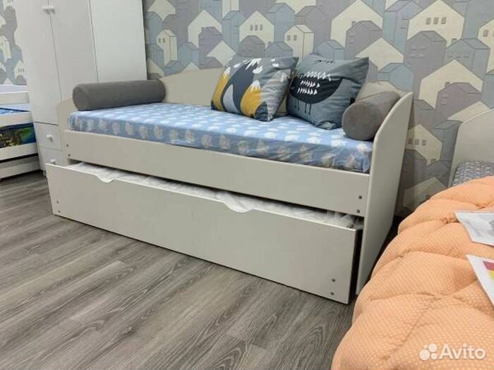 Кровать без мягкой спинки лдсп от 2х лет трансформ