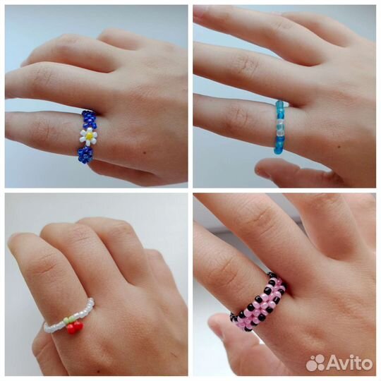 Кольца из бисера