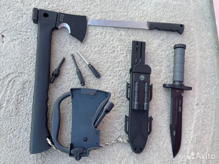 Набор в машину нож топор