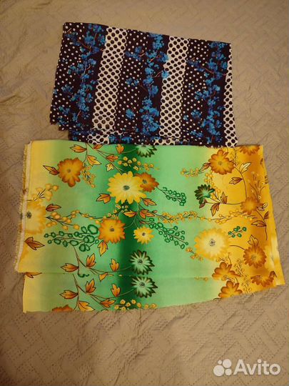 Ткани хлопок, натуральный крепдешин и др